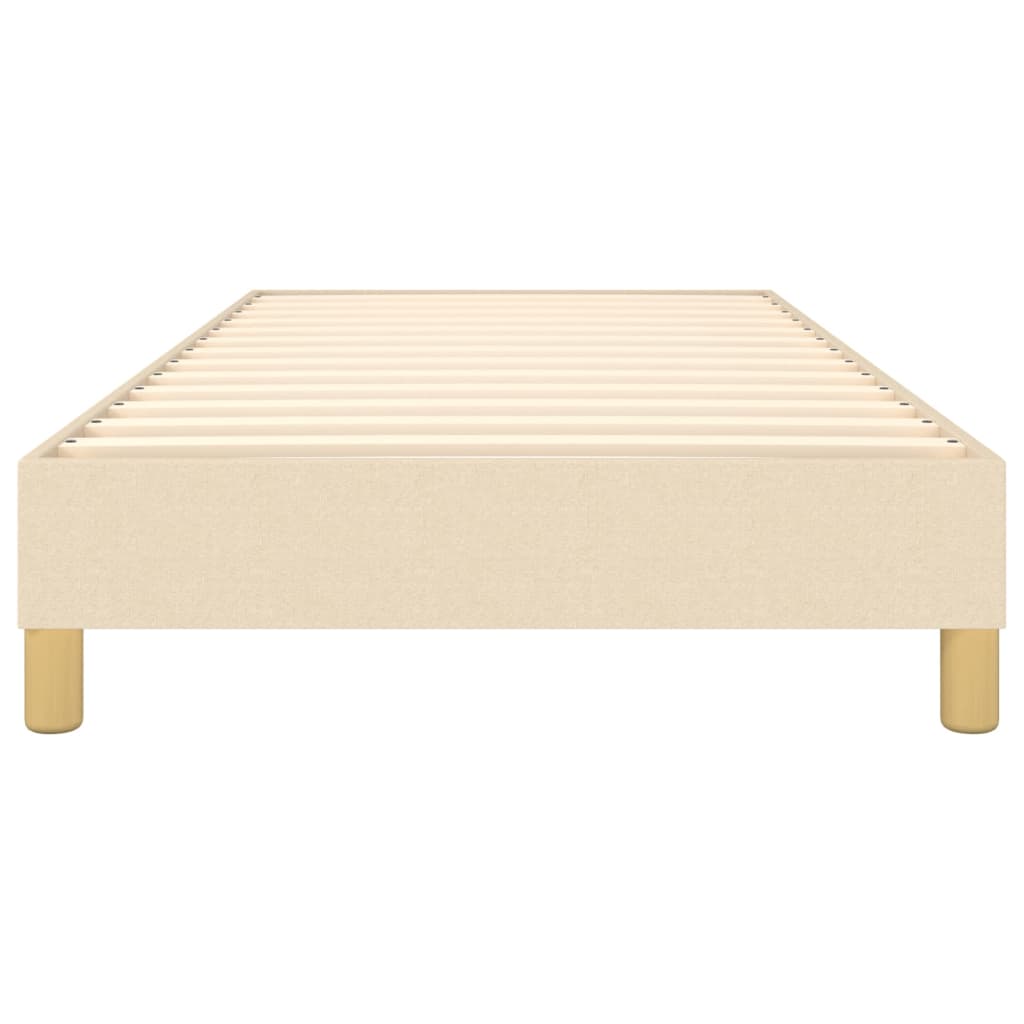 Struttura Letto a Rete a Molle Crema 90x190 cm in Tessuto | homemem39
