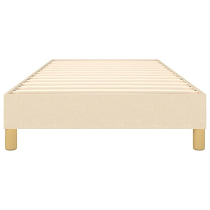 Struttura Letto a Rete a Molle Crema 90x190 cm in Tessuto | homemem39