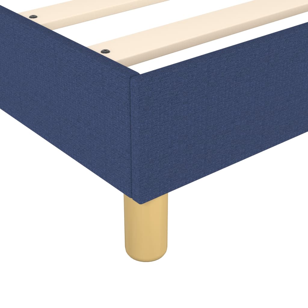 Struttura Letto a Rete a Molle Blu 90x190 cm in Tessuto | homemem39