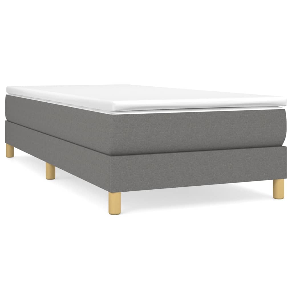 Struttura Letto a Rete a Molle Grigio Scuro 90x200 cm Tessuto | homemem39
