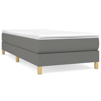 Struttura Letto a Rete a Molle Grigio Scuro 90x200 cm Tessuto