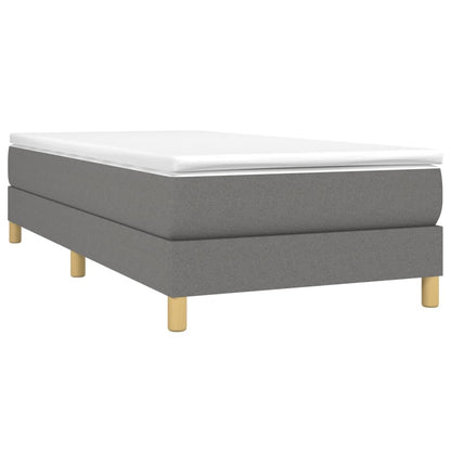 Struttura Letto a Rete a Molle Grigio Scuro 90x200 cm Tessuto | homemem39