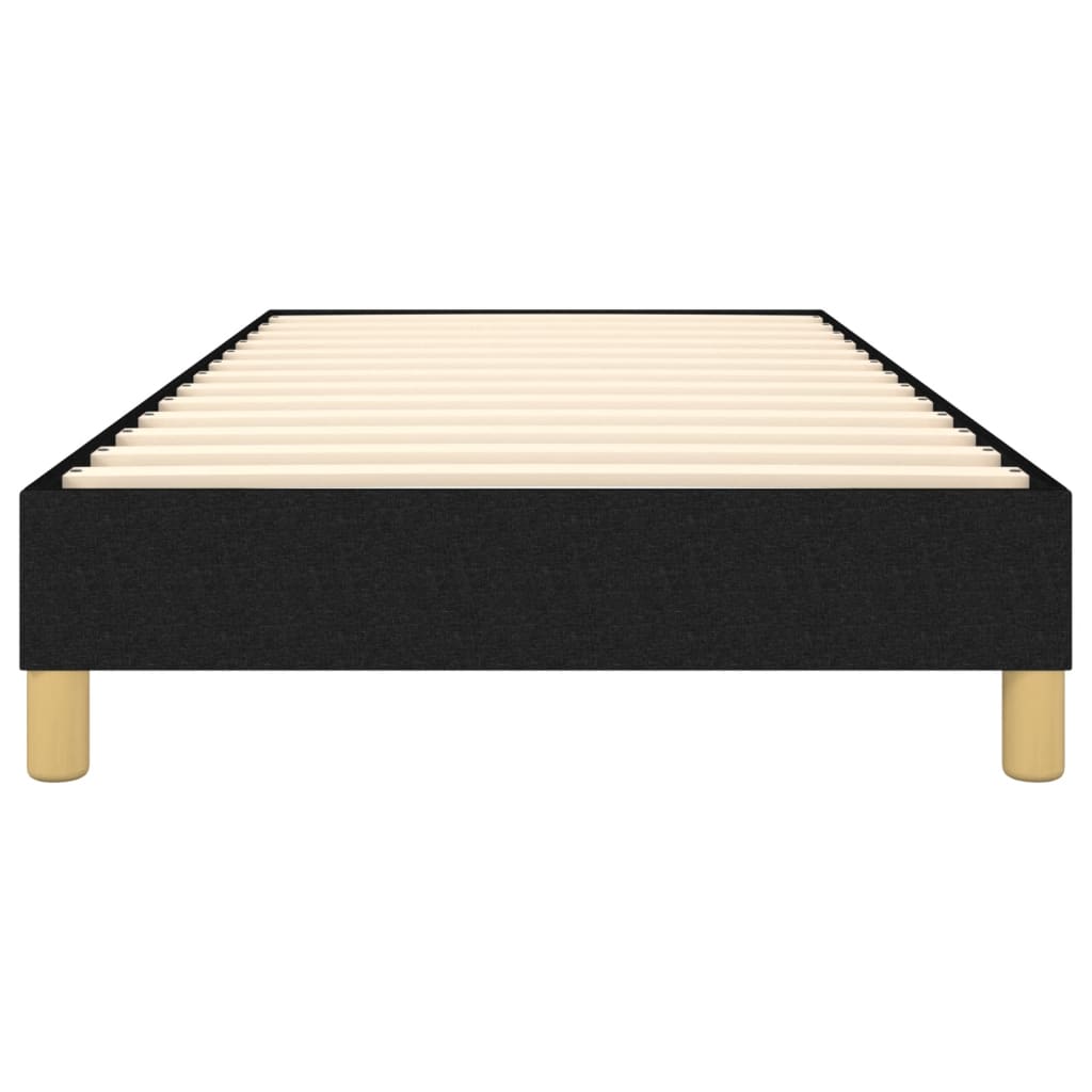 Struttura Letto a Rete a Molle Nero 90x200 cm in Tessuto | homemem39