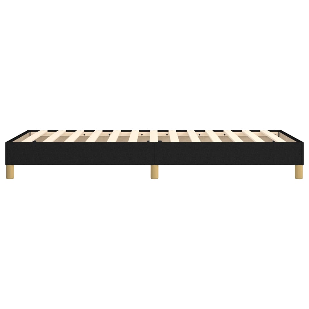 Struttura Letto a Rete a Molle Nero 90x200 cm in Tessuto | homemem39