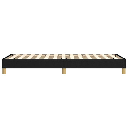 Struttura Letto a Rete a Molle Nero 90x200 cm in Tessuto