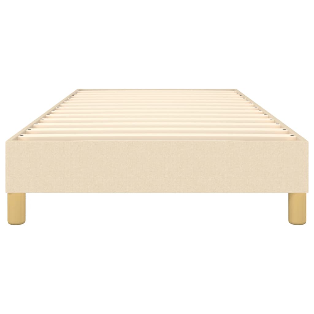 Struttura Letto a Rete a Molle Crema 90x200 cm in Tessuto | homemem39