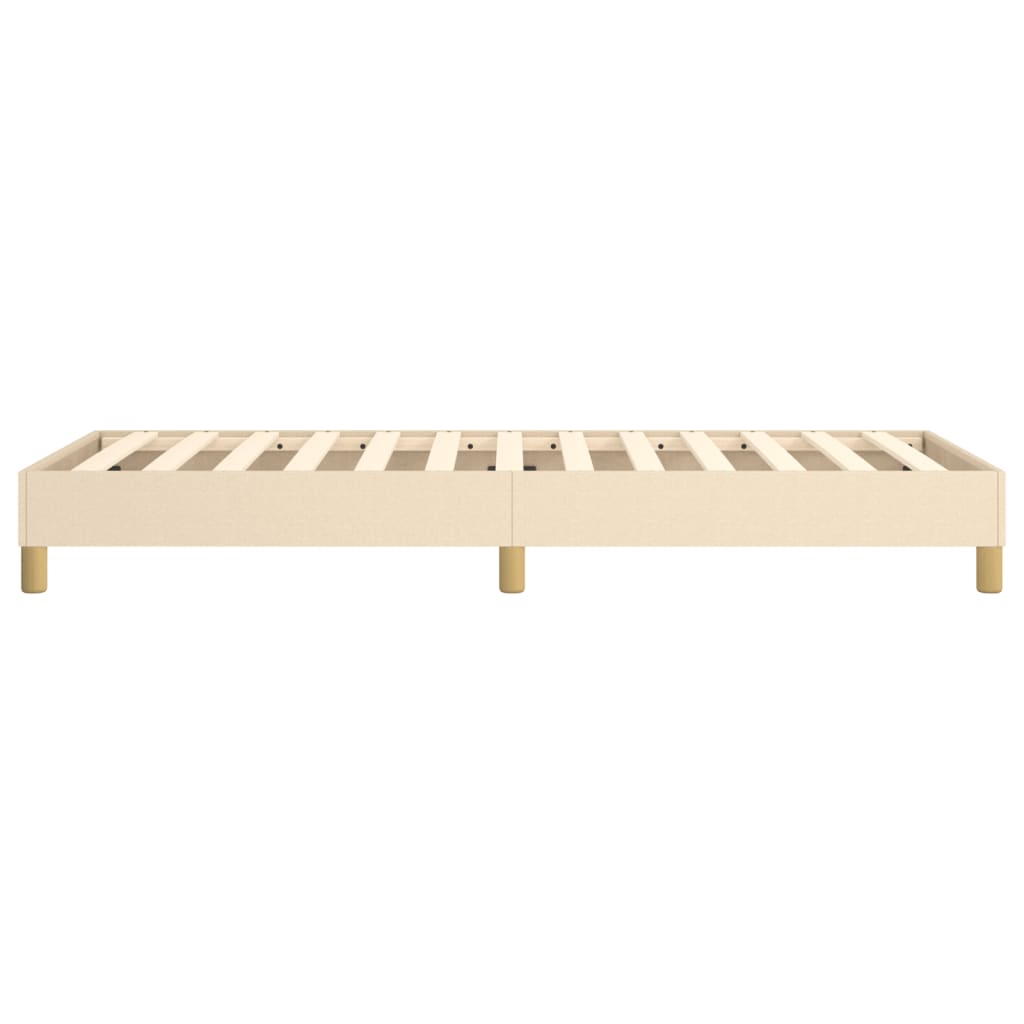 Struttura Letto a Rete a Molle Crema 90x200 cm in Tessuto | homemem39