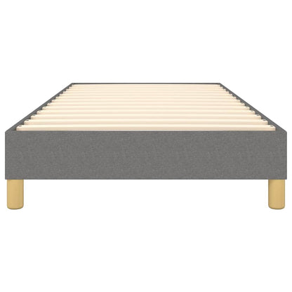 Struttura Letto a Rete a Molle Grigio Scuro 100x200 cm Tessuto
