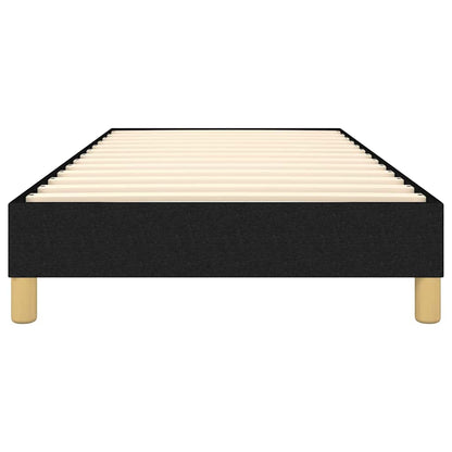 Struttura Letto a Rete a Molle Nero 100x200 cm in Tessuto