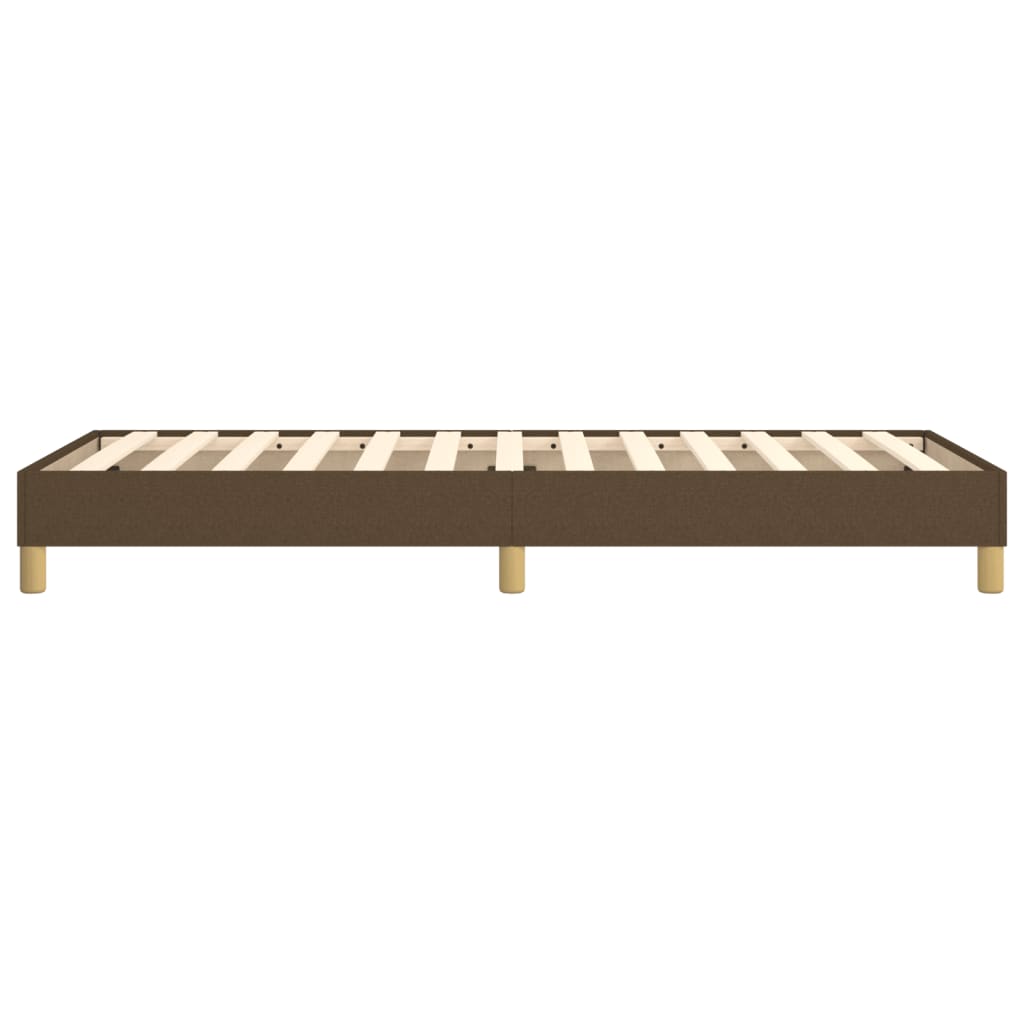 Struttura Letto a Rete a Molle Marrone Scuro 100x200 cm Tessuto | homemem39