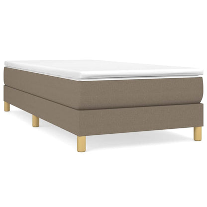 Struttura Letto a Rete a Molle Tortora 100x200 cm in Tessuto