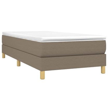 Struttura Letto a Rete a Molle Tortora 100x200 cm in Tessuto