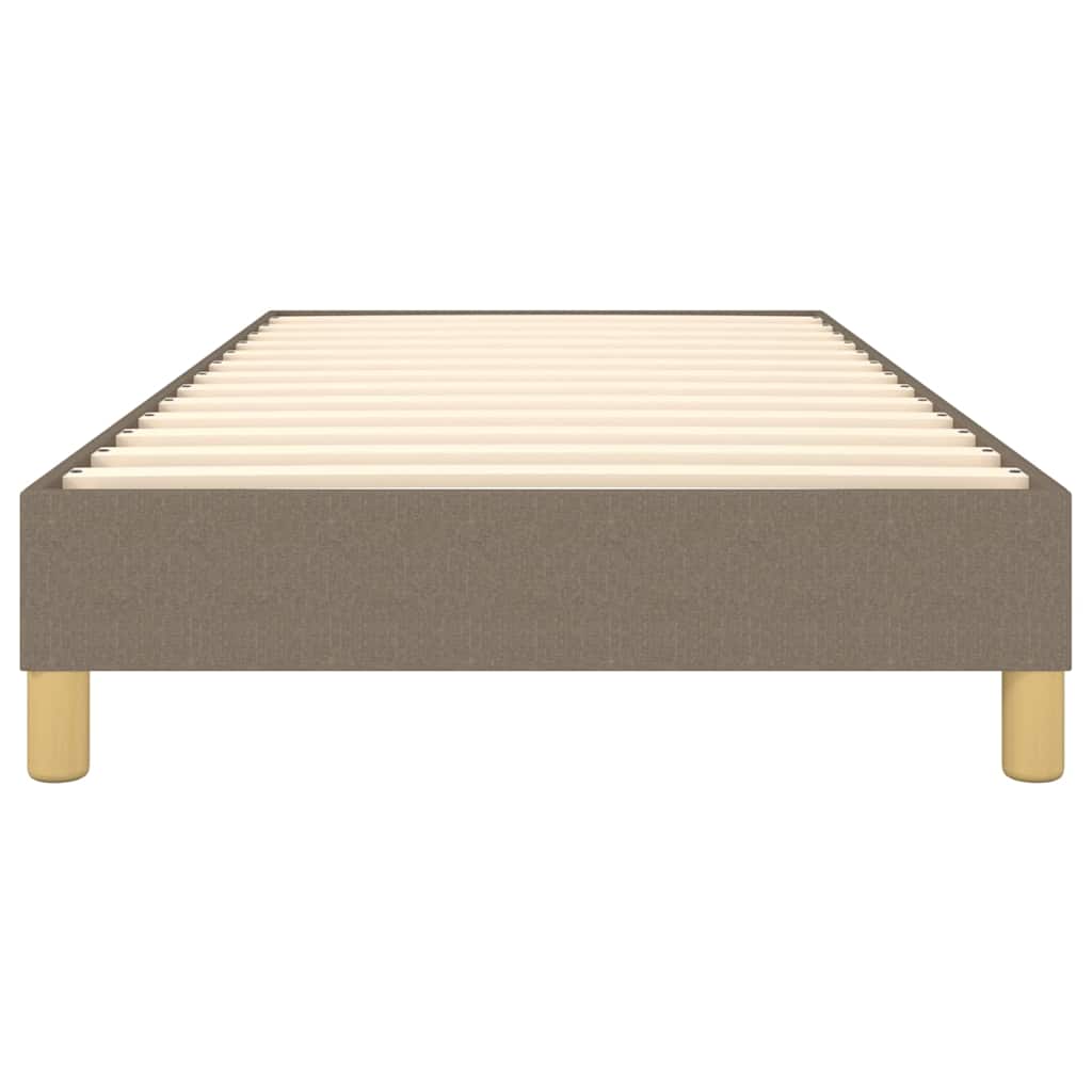 Struttura Letto a Rete a Molle Tortora 100x200 cm in Tessuto