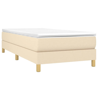Struttura Letto a Rete a Molle Crema 100x200 cm in Tessuto | homemem39