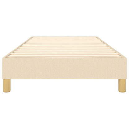 Struttura Letto a Rete a Molle Crema 100x200 cm in Tessuto | homemem39