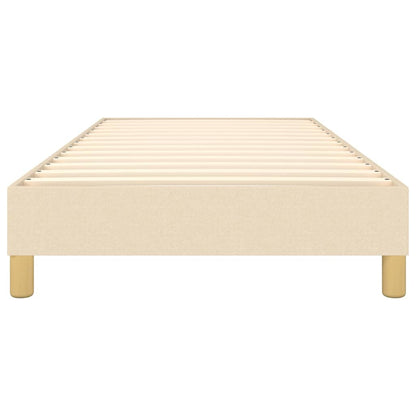 Struttura Letto a Rete a Molle Crema 100x200 cm in Tessuto