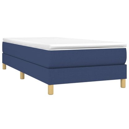 Struttura Letto a Rete a Molle Blu 100x200 cm in Tessuto | homemem39
