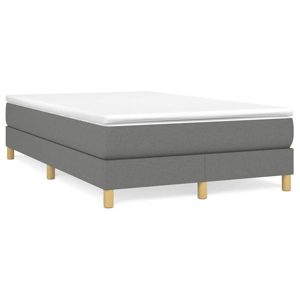 Struttura Letto a Rete a Molle Grigio Scuro 120x200 cm Tessuto