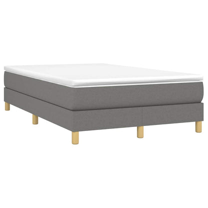 Struttura Letto a Rete a Molle Grigio Scuro 120x200 cm Tessuto