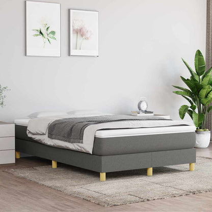 Struttura Letto a Rete a Molle Grigio Scuro 120x200 cm Tessuto