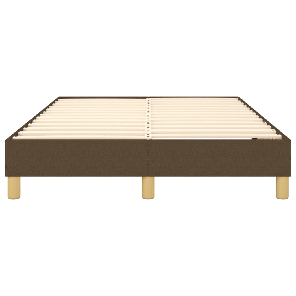 Struttura Letto a Rete a Molle Marrone Scuro 120x200 cm Tessuto | homemem39