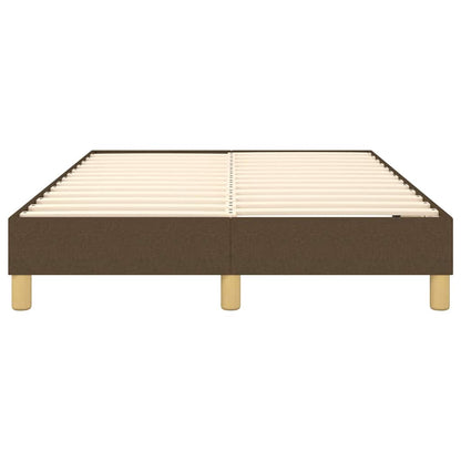 Struttura Letto a Rete a Molle Marrone Scuro 120x200 cm Tessuto