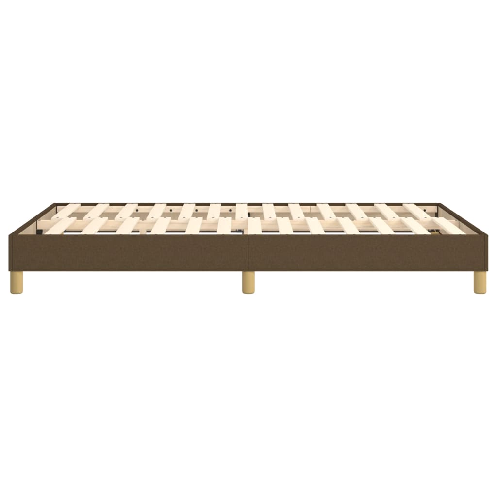 Struttura Letto a Rete a Molle Marrone Scuro 120x200 cm Tessuto | homemem39