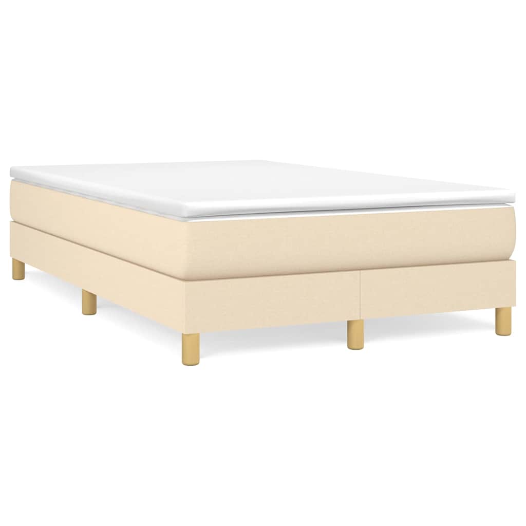 Struttura Letto a Rete a Molle Crema 120x200 cm Tessuto