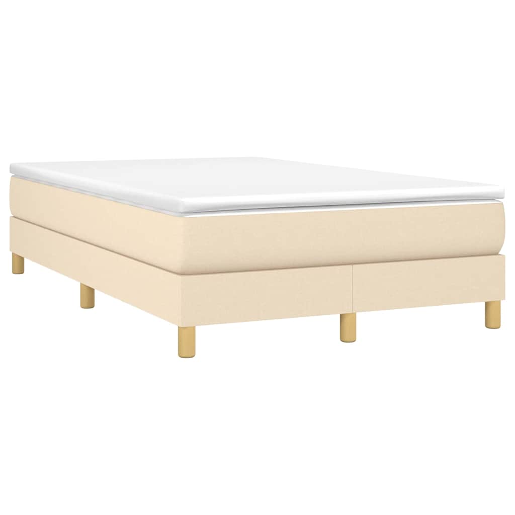 Struttura Letto a Rete a Molle Crema 120x200 cm Tessuto