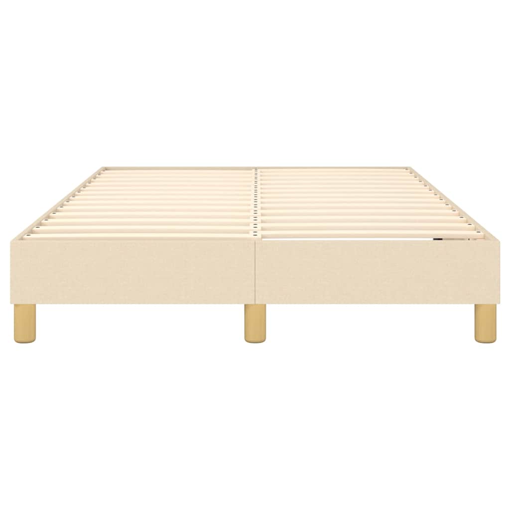 Struttura Letto a Rete a Molle Crema 120x200 cm Tessuto