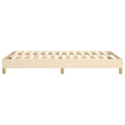 Struttura Letto a Rete a Molle Crema 120x200 cm Tessuto | homemem39