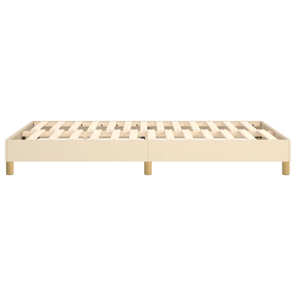 Struttura Letto a Rete a Molle Crema 120x200 cm Tessuto