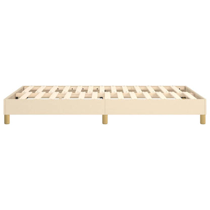 Struttura Letto a Rete a Molle Crema 120x200 cm Tessuto