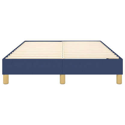 Struttura Letto a Rete a Molle Blu 120x200 cm in Tessuto