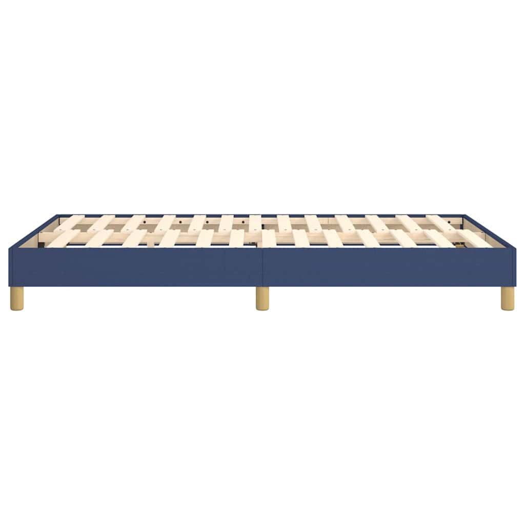 Struttura Letto a Rete a Molle Blu 120x200 cm in Tessuto