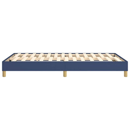 Struttura Letto a Rete a Molle Blu 120x200 cm in Tessuto