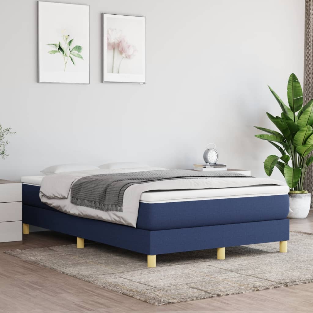 Struttura Letto a Rete a Molle Blu 120x200 cm in Tessuto | homemem39