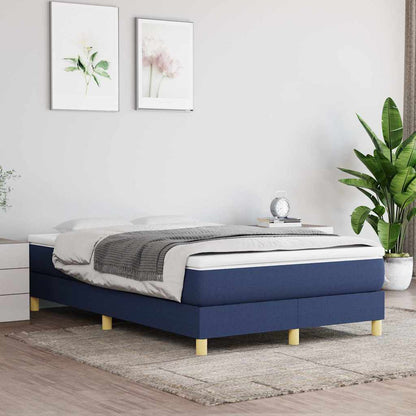 Struttura Letto a Rete a Molle Blu 120x200 cm in Tessuto