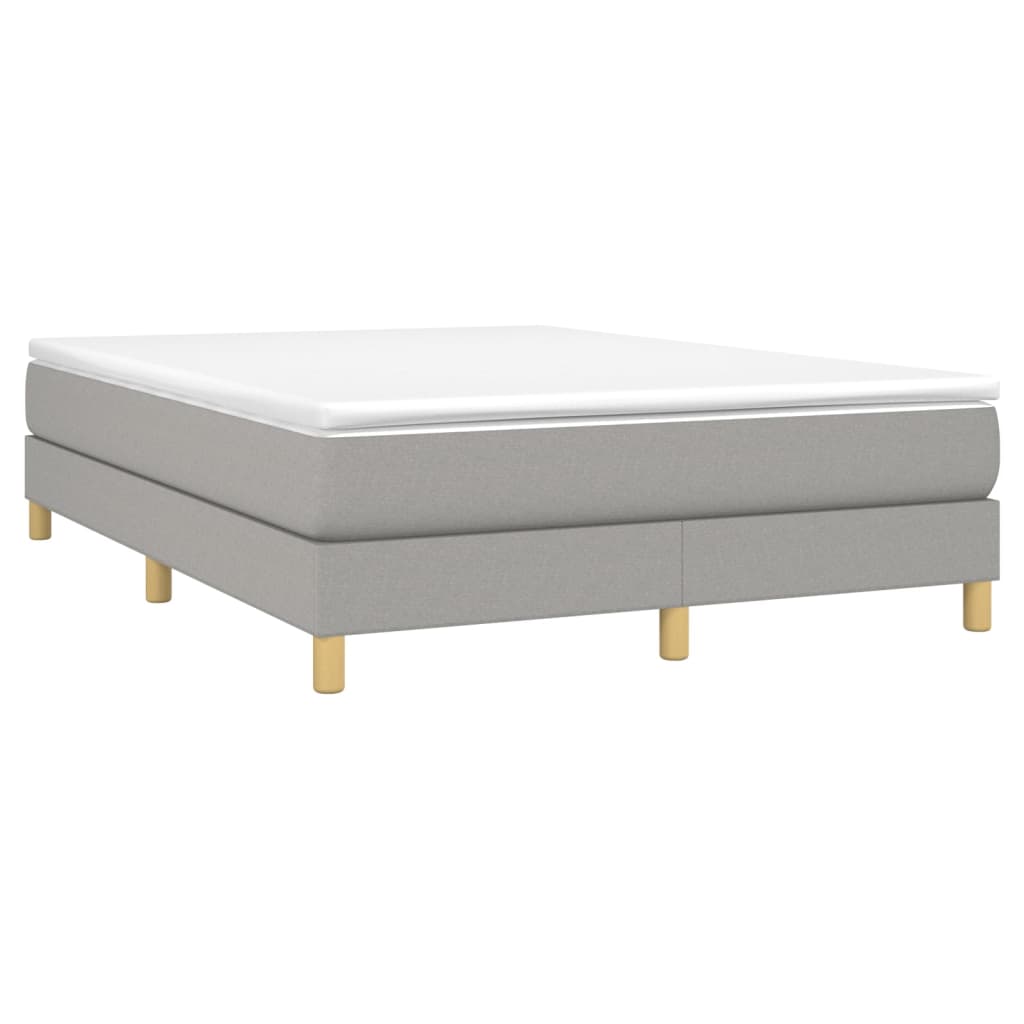 Struttura Letto a Rete a Molle Grigio Chiaro 140x190 cm Tessuto | homemem39