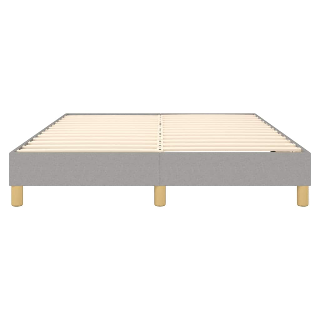 Struttura Letto a Rete a Molle Grigio Chiaro 140x190 cm Tessuto