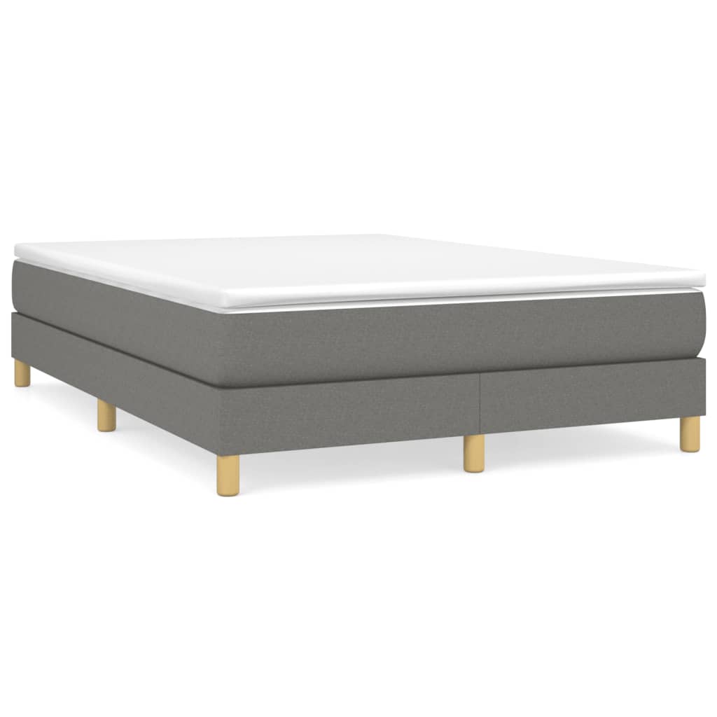 Struttura Letto a Rete a Molle Grigio Scuro 140x190 cm Tessuto | homemem39