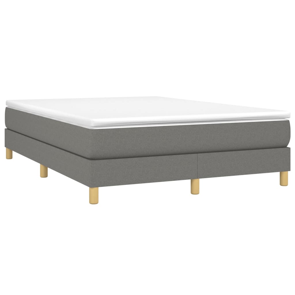Struttura Letto a Rete a Molle Grigio Scuro 140x190 cm Tessuto | homemem39