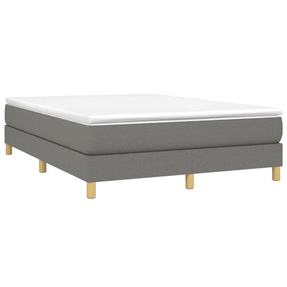 Struttura Letto a Rete a Molle Grigio Scuro 140x190 cm Tessuto | homemem39