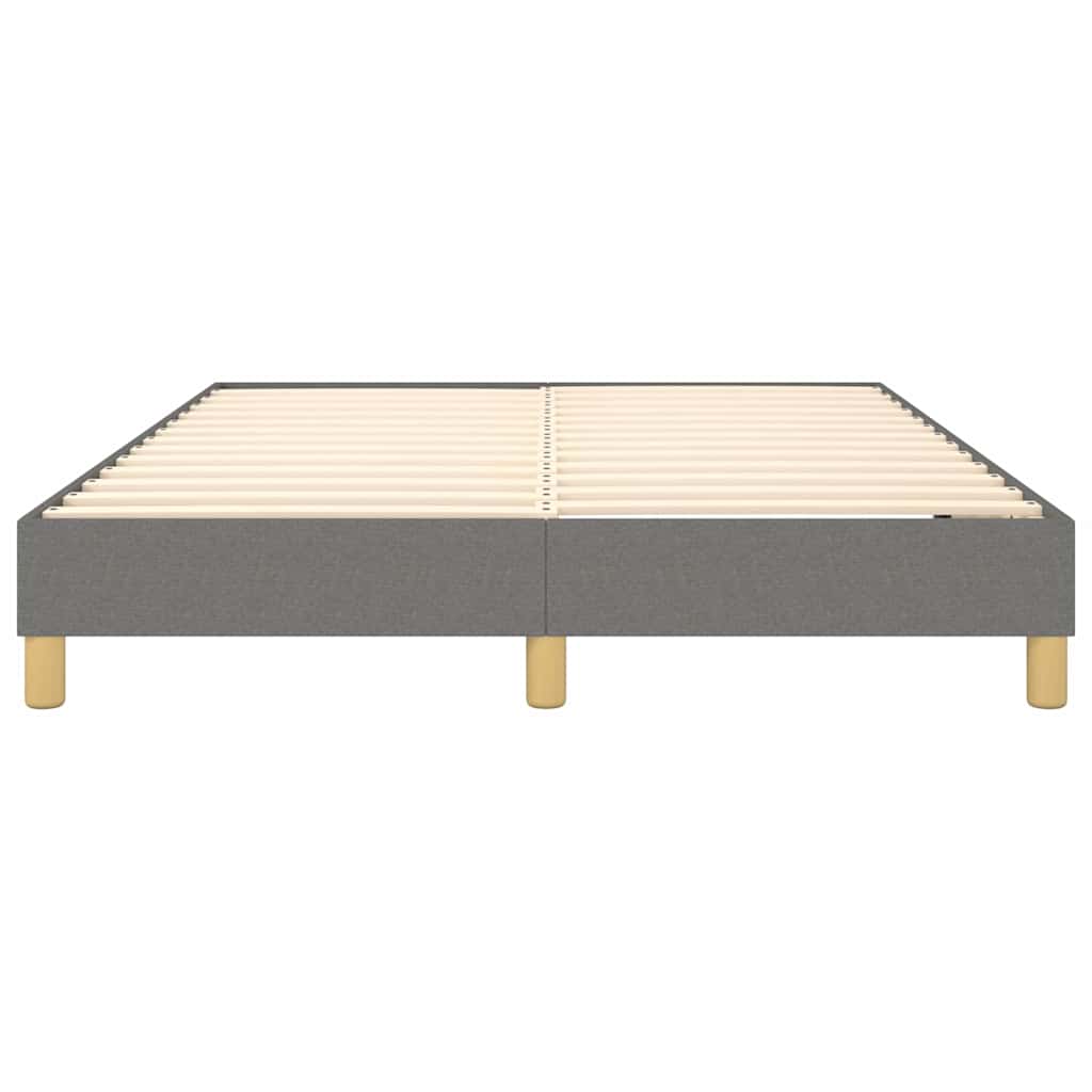 Struttura Letto a Rete a Molle Grigio Scuro 140x190 cm Tessuto