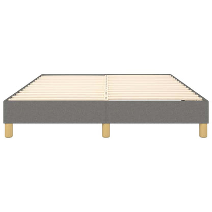 Struttura Letto a Rete a Molle Grigio Scuro 140x190 cm Tessuto