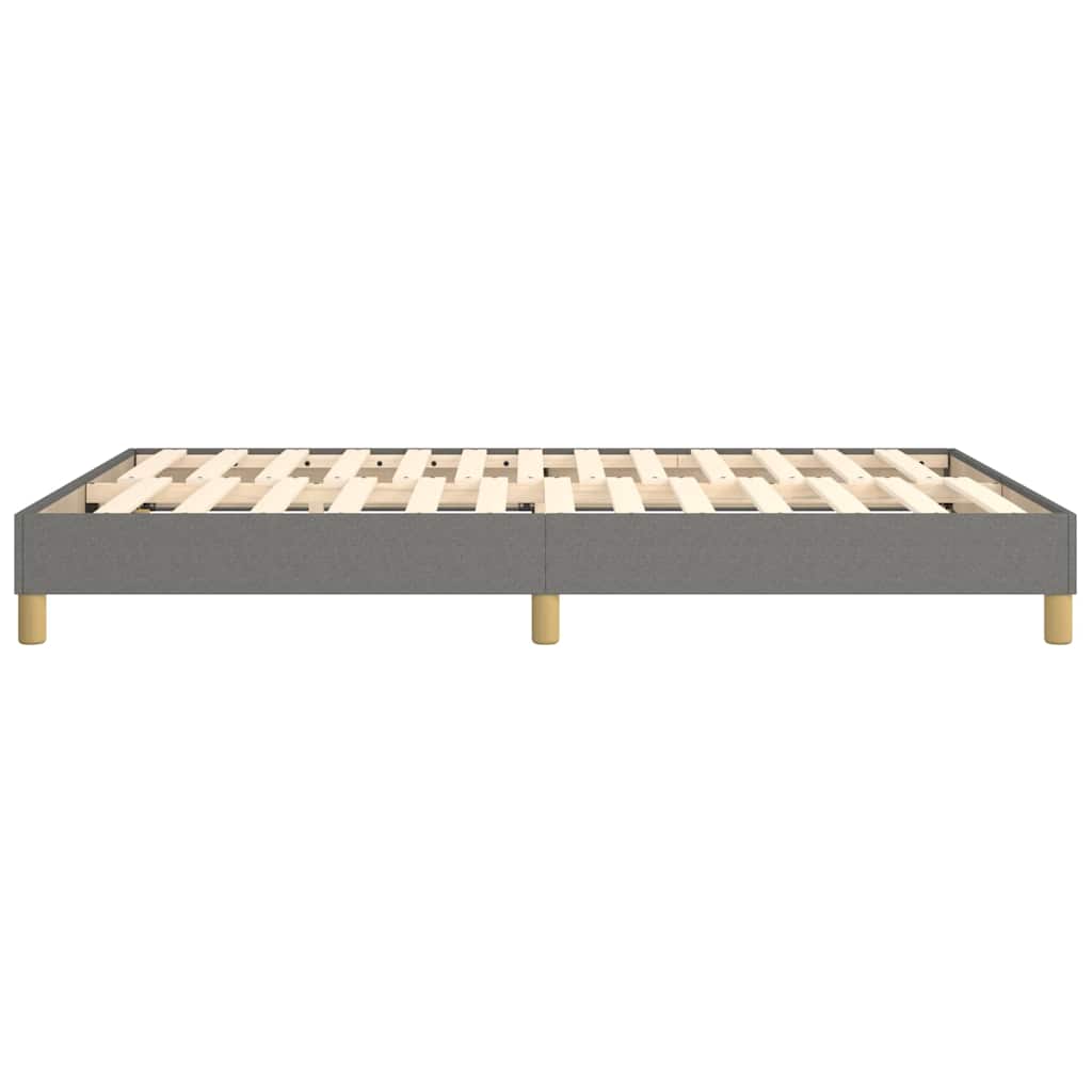 Struttura Letto a Rete a Molle Grigio Scuro 140x190 cm Tessuto