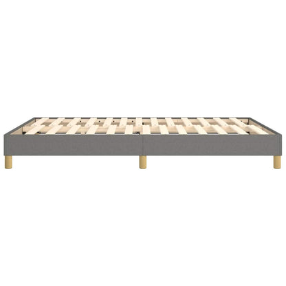 Struttura Letto a Rete a Molle Grigio Scuro 140x190 cm Tessuto