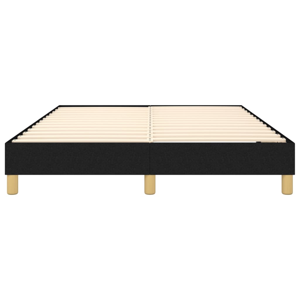 Struttura Letto a Rete a Molle Nero 140x190 cm in Tessuto | homemem39