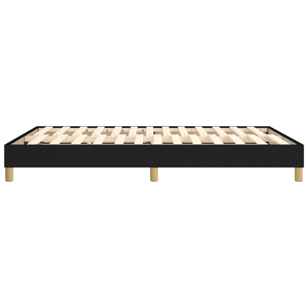 Struttura Letto a Rete a Molle Nero 140x190 cm in Tessuto | homemem39