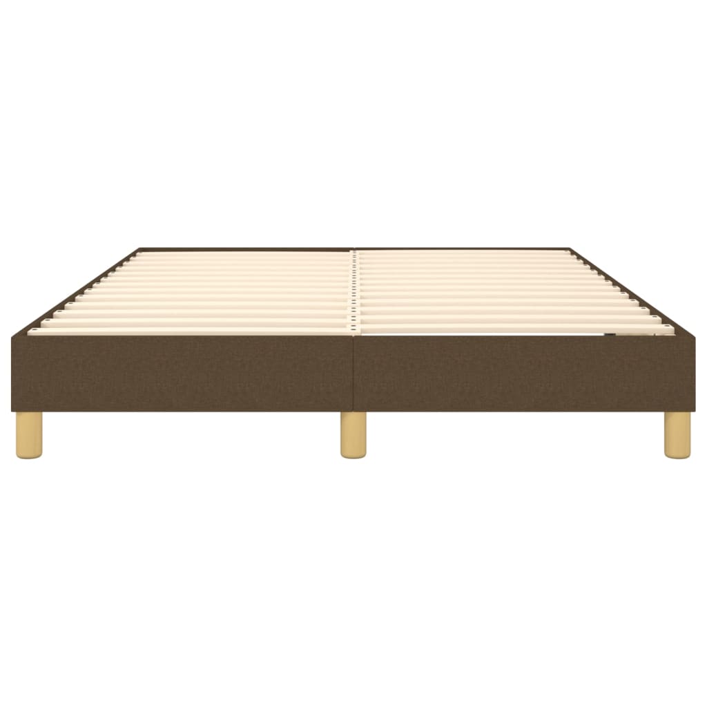 Struttura Letto a Rete a Molle Marrone Scuro 140x190 cm Tessuto | homemem39
